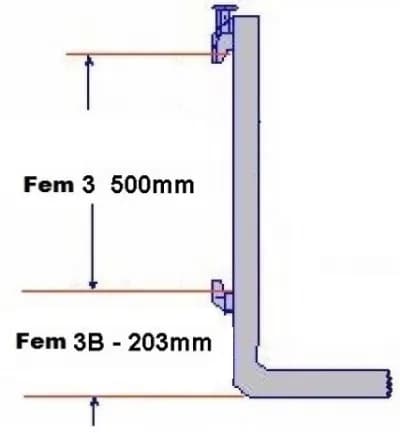 Fem 3B 100x45x1000mm